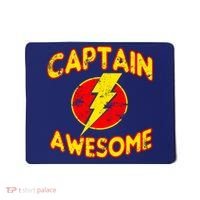 Captain Awesome Comic Logo Mousepad thumb 0