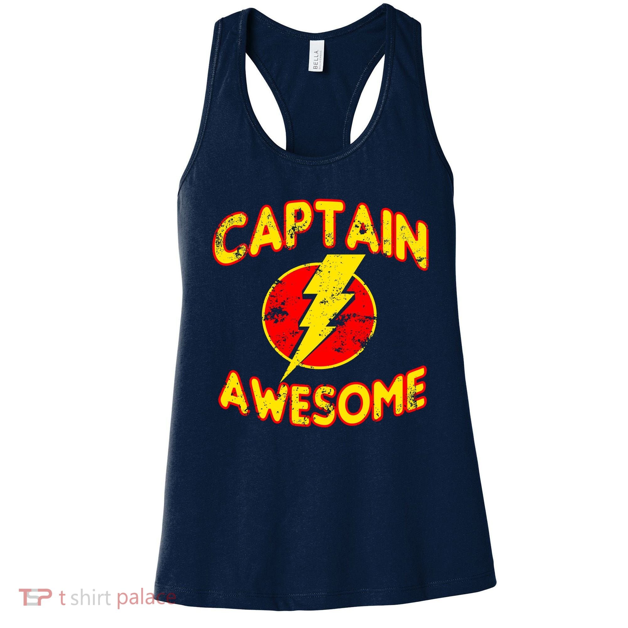 Captain Awesome Comic Logo Women's Tank Top