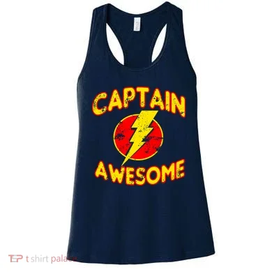 Captain Awesome Comic Logo Women's Tank Top