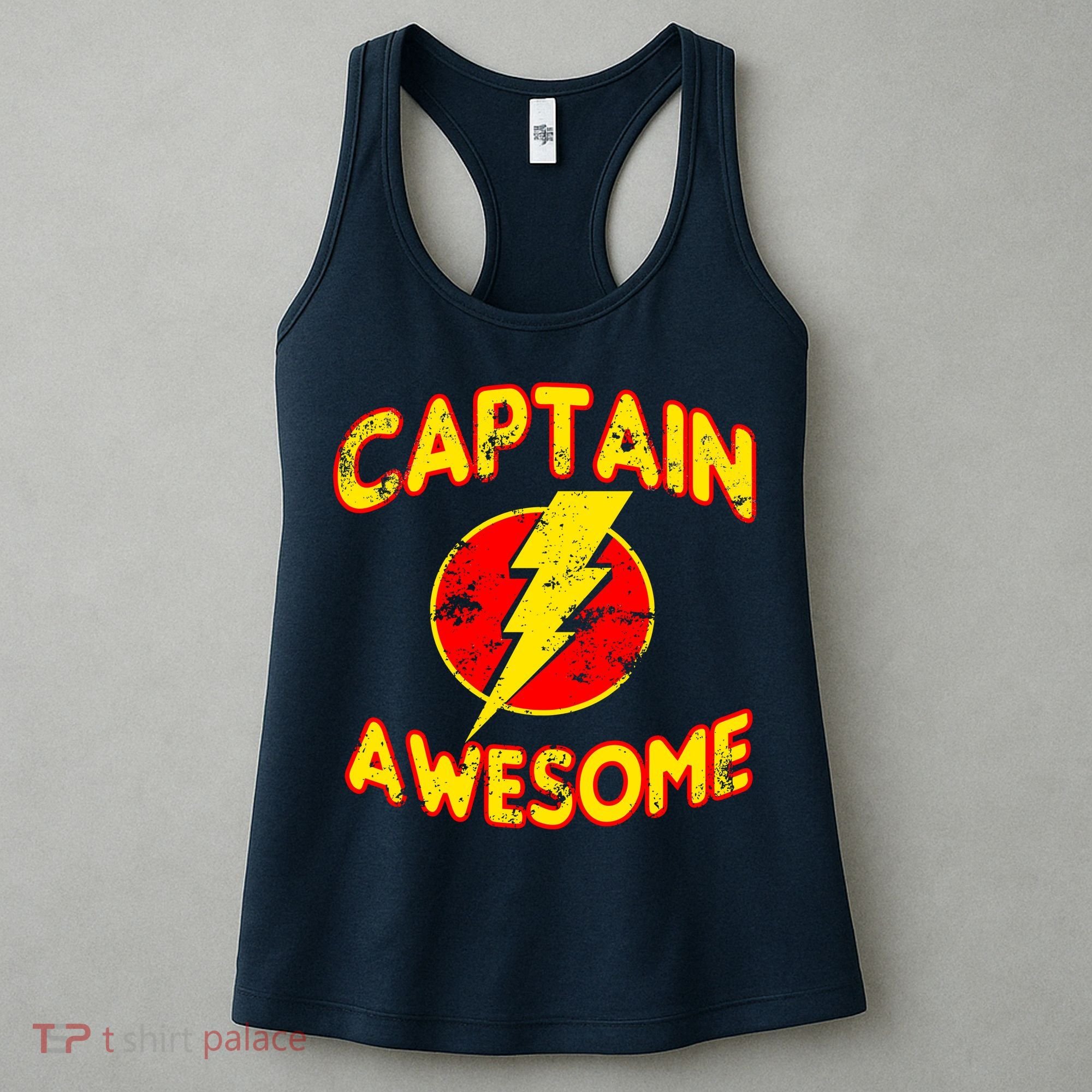 Captain Awesome Comic Logo Women's Tank Top