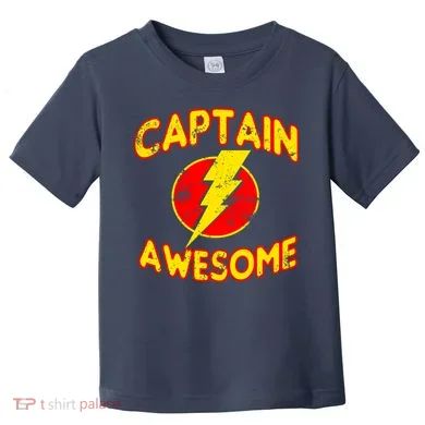 Captain Awesome Comic Logo Toddler T-Shirt