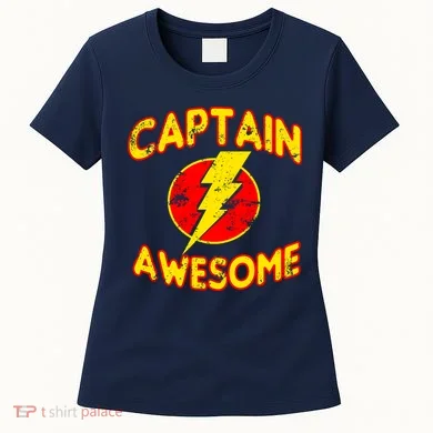 Captain Awesome Comic Logo Women's T-Shirt