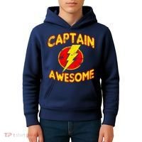 Captain Awesome Comic Logo Kids Hoodie thumb 4