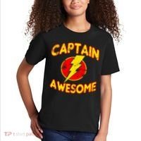 Captain Awesome Comic Logo Kids T-Shirt thumb 2