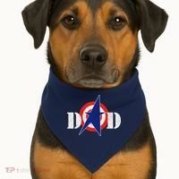 Captain Dad USA-Made Doggie Bandana thumb 1