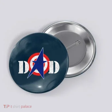 Captain Dad Button