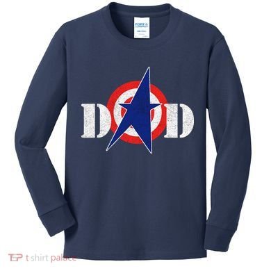 Captain Dad Kids Long Sleeve Shirt