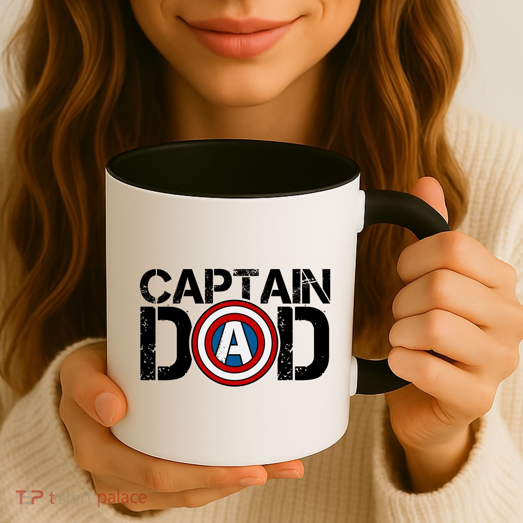 Captain Dad Super Hero Father's Day Coffee Mug