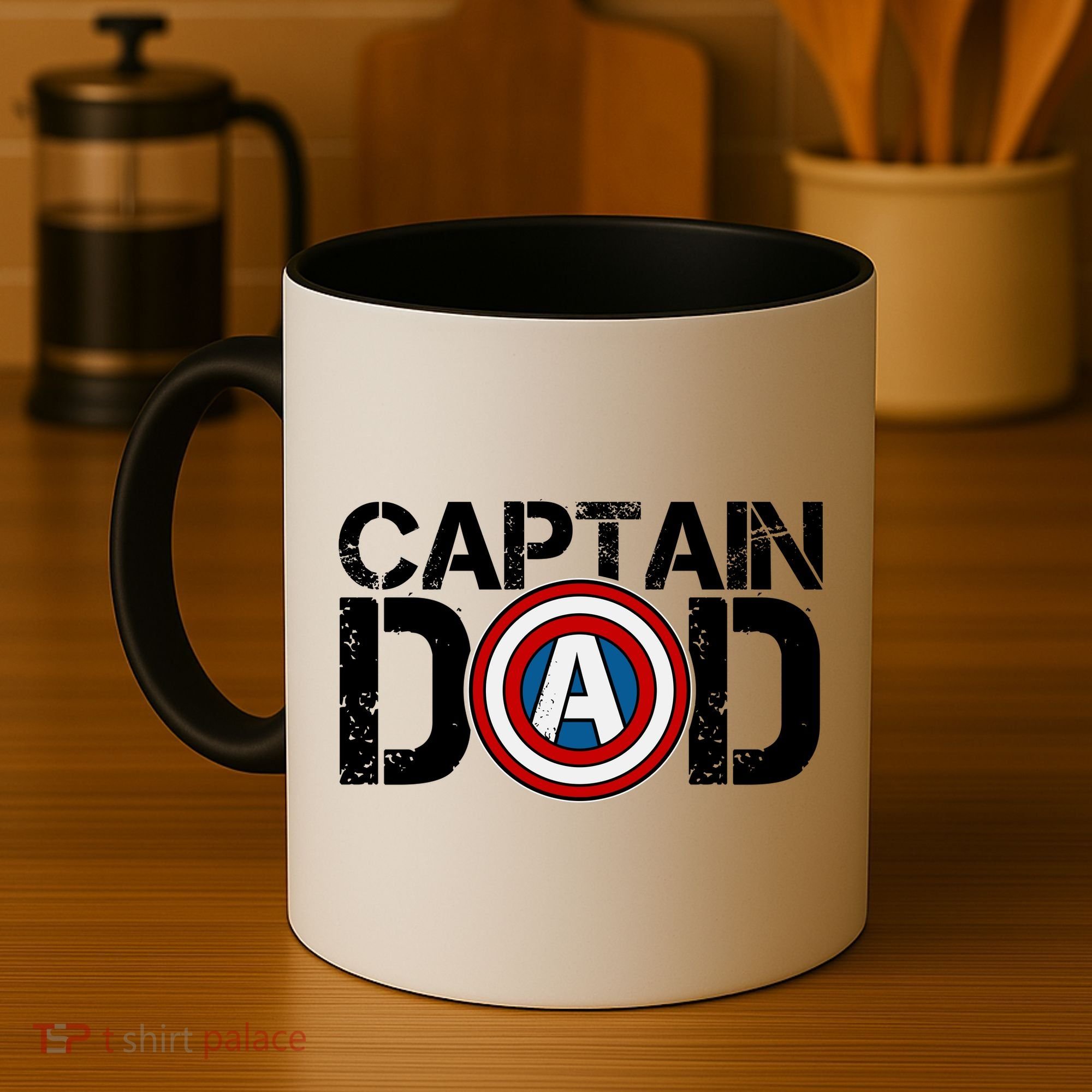 Captain Dad Super Hero Father's Day Coffee Mug