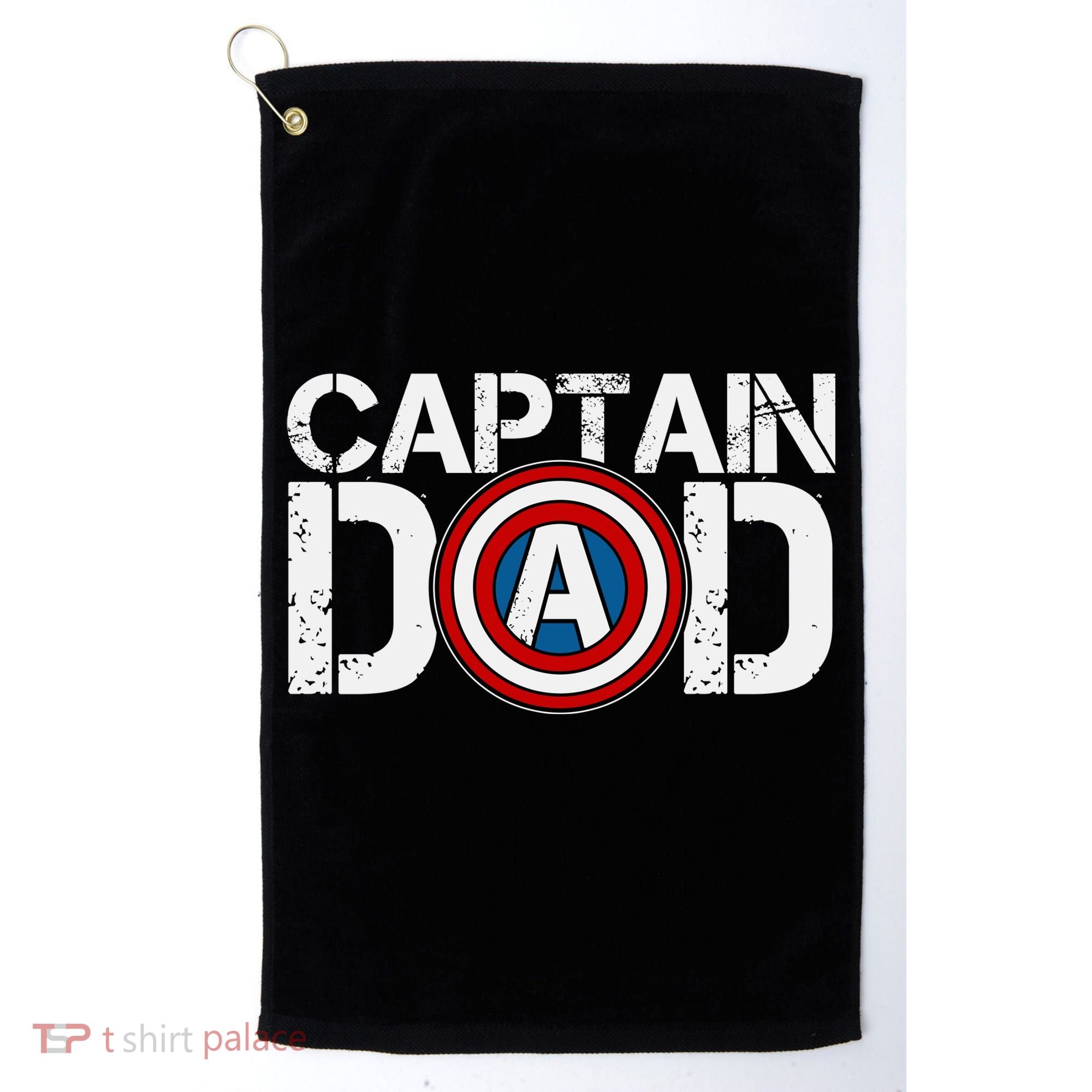 Captain Dad Super Hero Father's Day Golf Towel