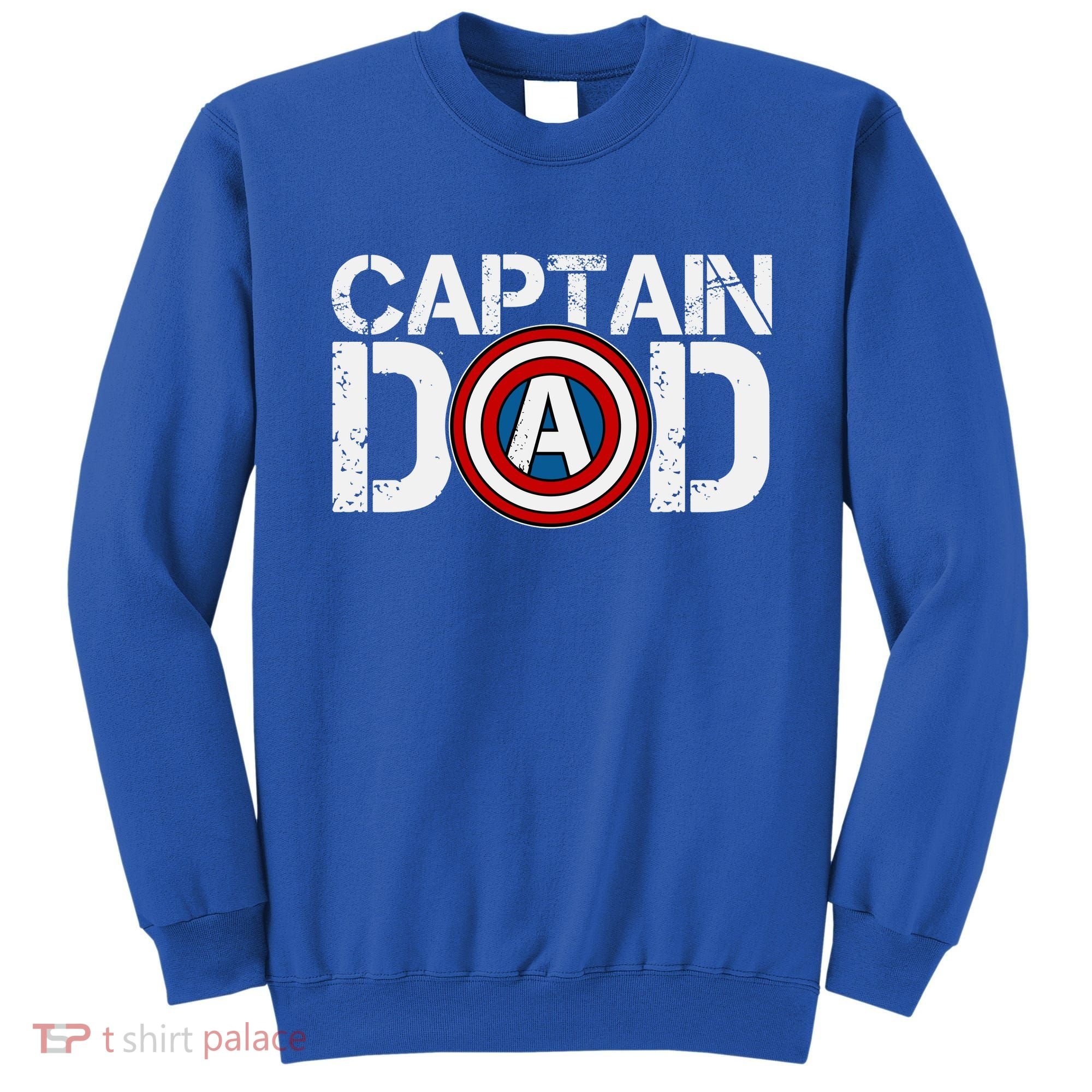Captain Dad Super Hero Father's Day Sweatshirt