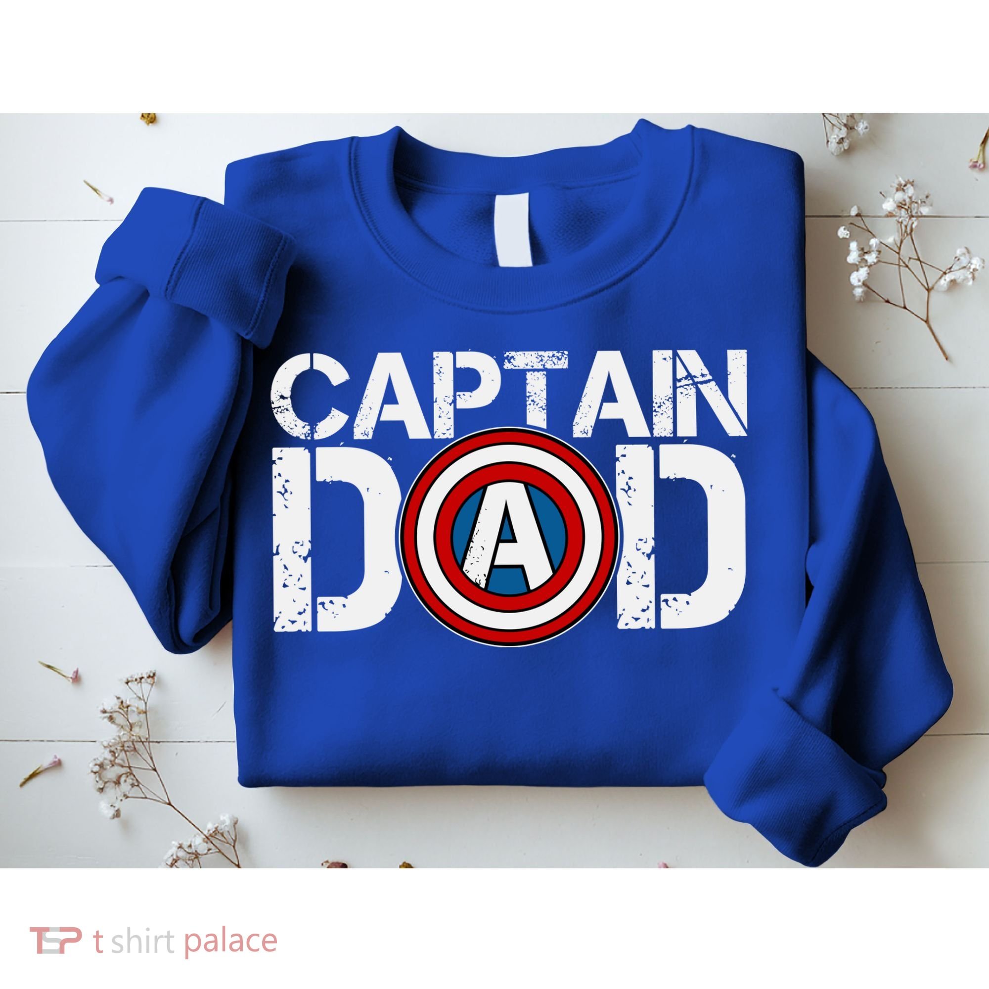 Captain Dad Super Hero Father's Day Sweatshirt