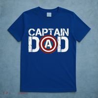 Captain Dad Super Hero Father's Day T-Shirt thumb 5