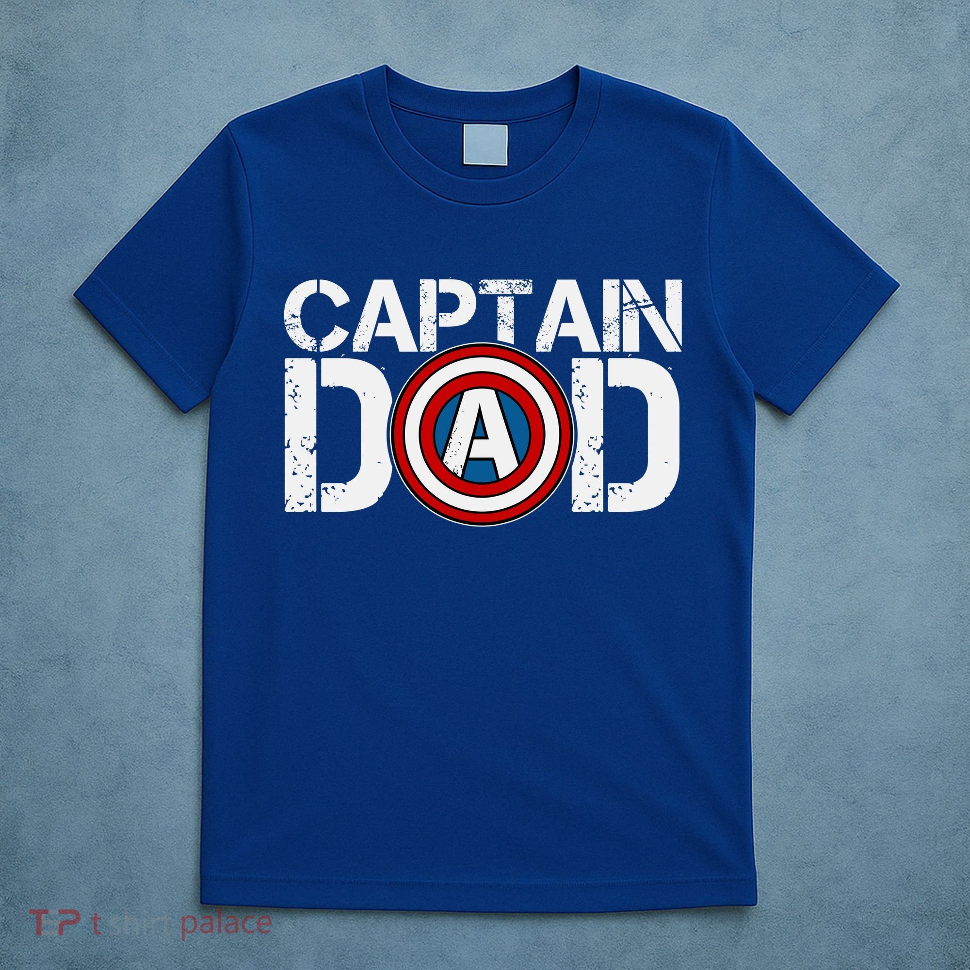 Captain Dad Super Hero Father's Day T-Shirt