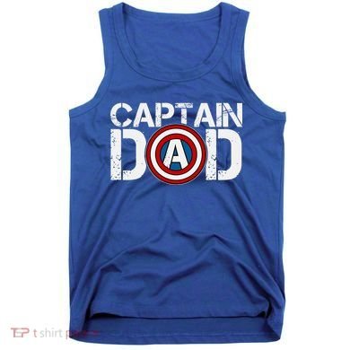 Captain Dad Super Hero Father's Day Tank Top