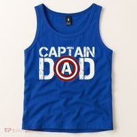 Captain Dad Super Hero Father's Day Tank Top thumb 2