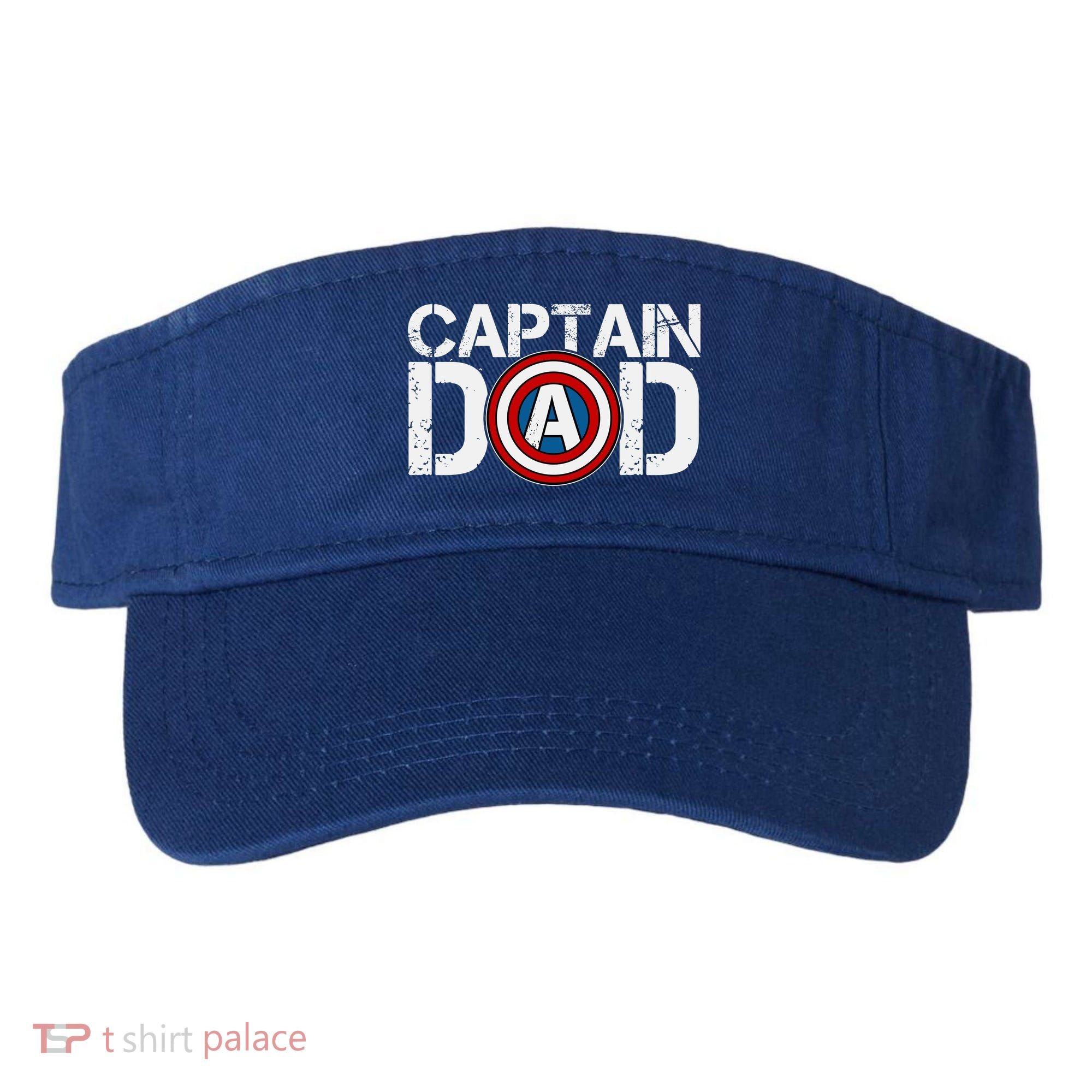 Captain Dad Super Hero Father's Day Visor