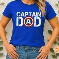 Captain Dad Super Hero Father's Day Women's T-Shirt thumb 2