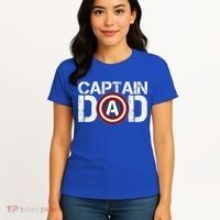 Captain Dad Super Hero Father's Day Women's T-Shirt thumb 4