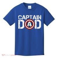 Captain Dad Super Hero Father's Day Kids T-Shirt thumb 0