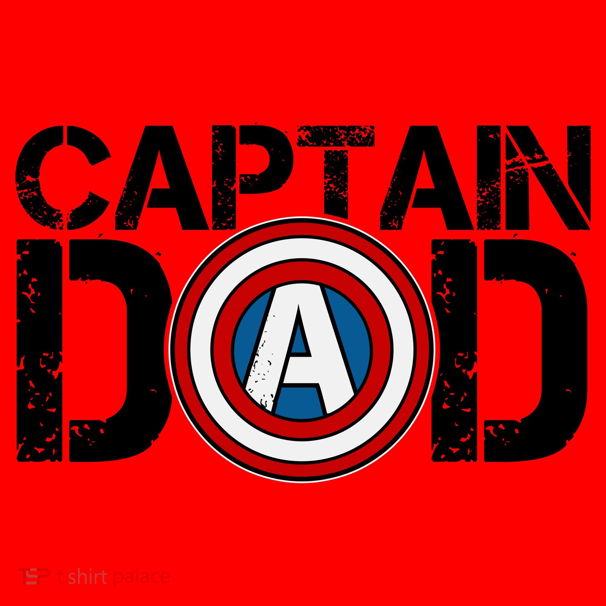 Captain Dad Super Hero Father's Day Santa Hat