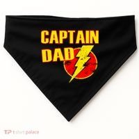 Captain Dad: Superhero USA-Made Doggie Bandana thumb 0
