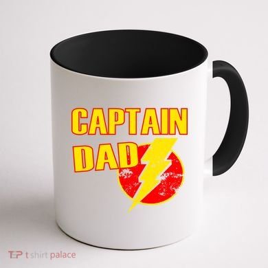 Captain Dad: Superhero Coffee Mug back