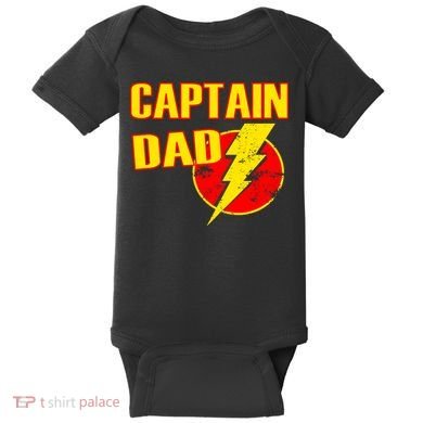 Captain Dad: Superhero Baby Bodysuit