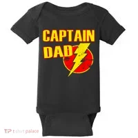 Captain Dad: Superhero Baby Bodysuit thumb 0