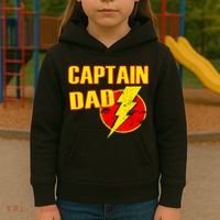 Captain Dad: Superhero Kids Hoodie thumb 3