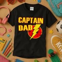Captain Dad: Superhero Kids T-Shirt thumb 3