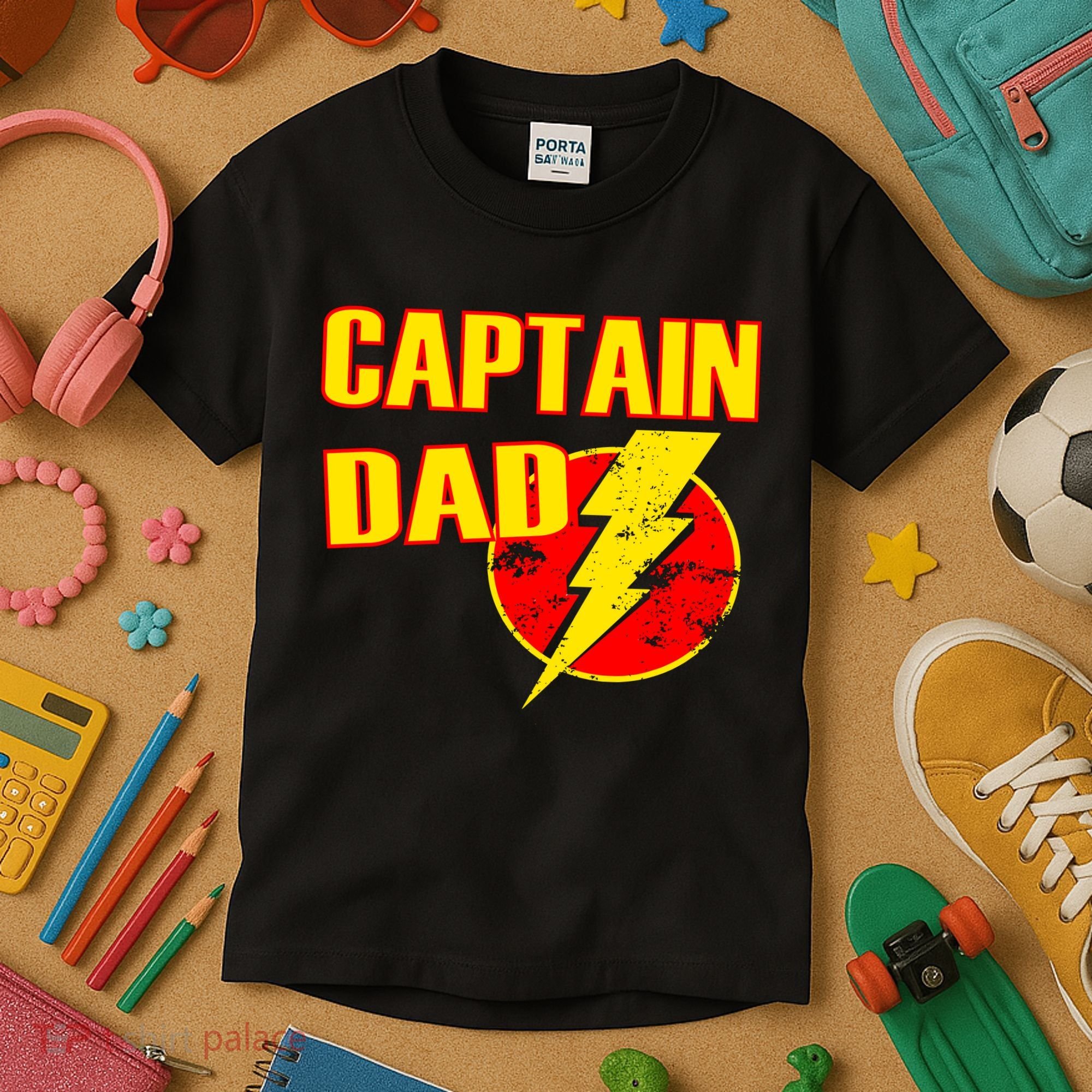 Captain Dad: Superhero Kids T-Shirt