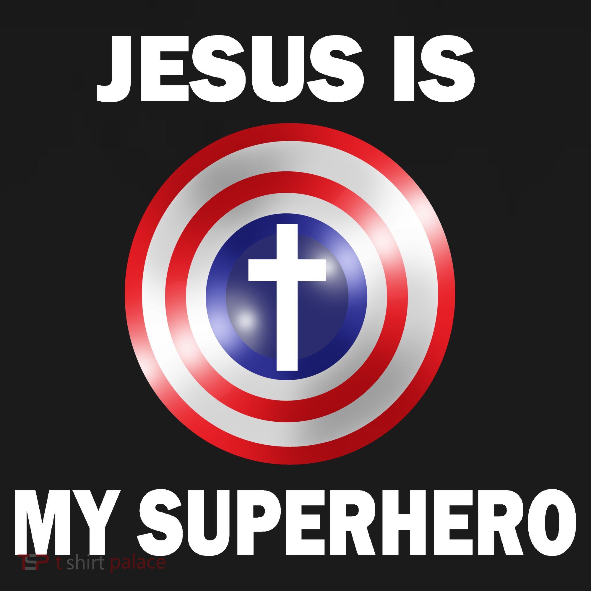 Captain Jesus Is My Superhero Cross Logo Sweatshirt