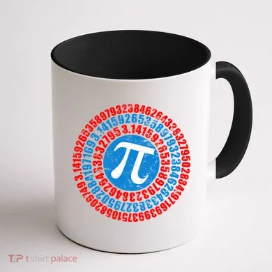Captain Pi 3.14 Superhero Shield Coffee Mug back