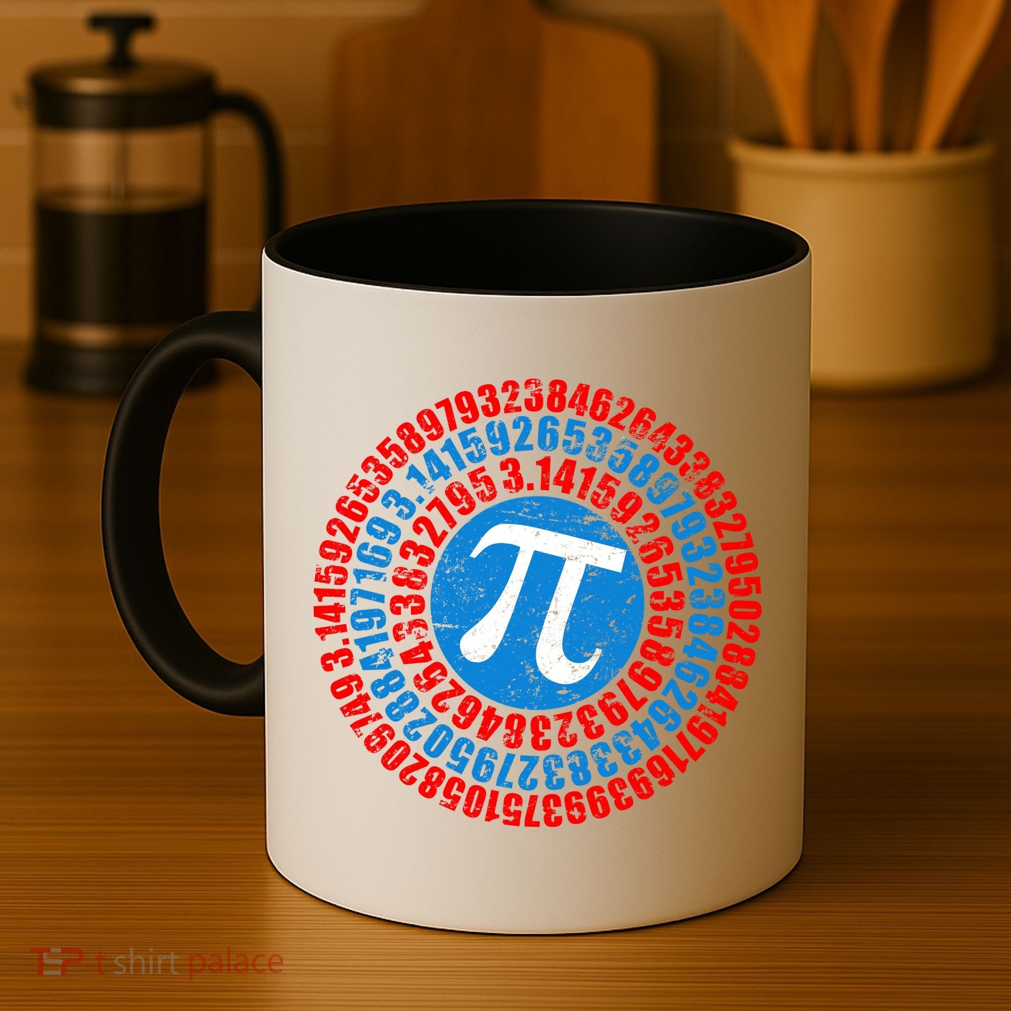 Captain Pi 3.14 Superhero Shield Coffee Mug