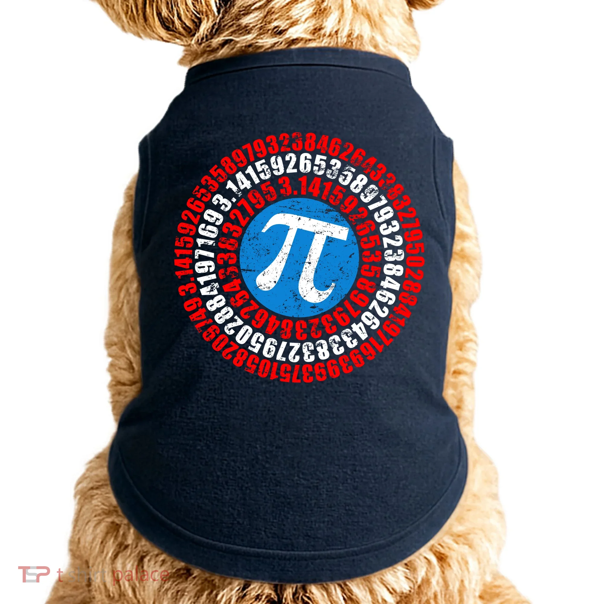 Captain Pi 3.14 Superhero Shield Doggie Tank