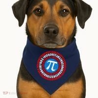 Captain Pi 3.14 Superhero Shield USA-Made Doggie Bandana thumb 1