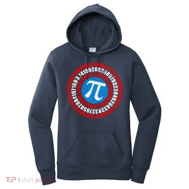 Captain Pi 3.14 Superhero Shield Women's Hoodie