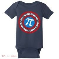 Captain Pi 3.14 Superhero Shield Baby Bodysuit thumb 0