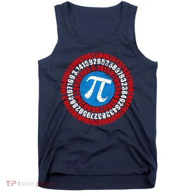 Captain Pi 3.14 Superhero Shield Tank Top