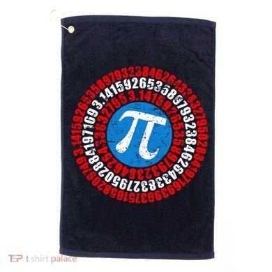 Captain Pi 3.14 Superhero Shield Golf Towel