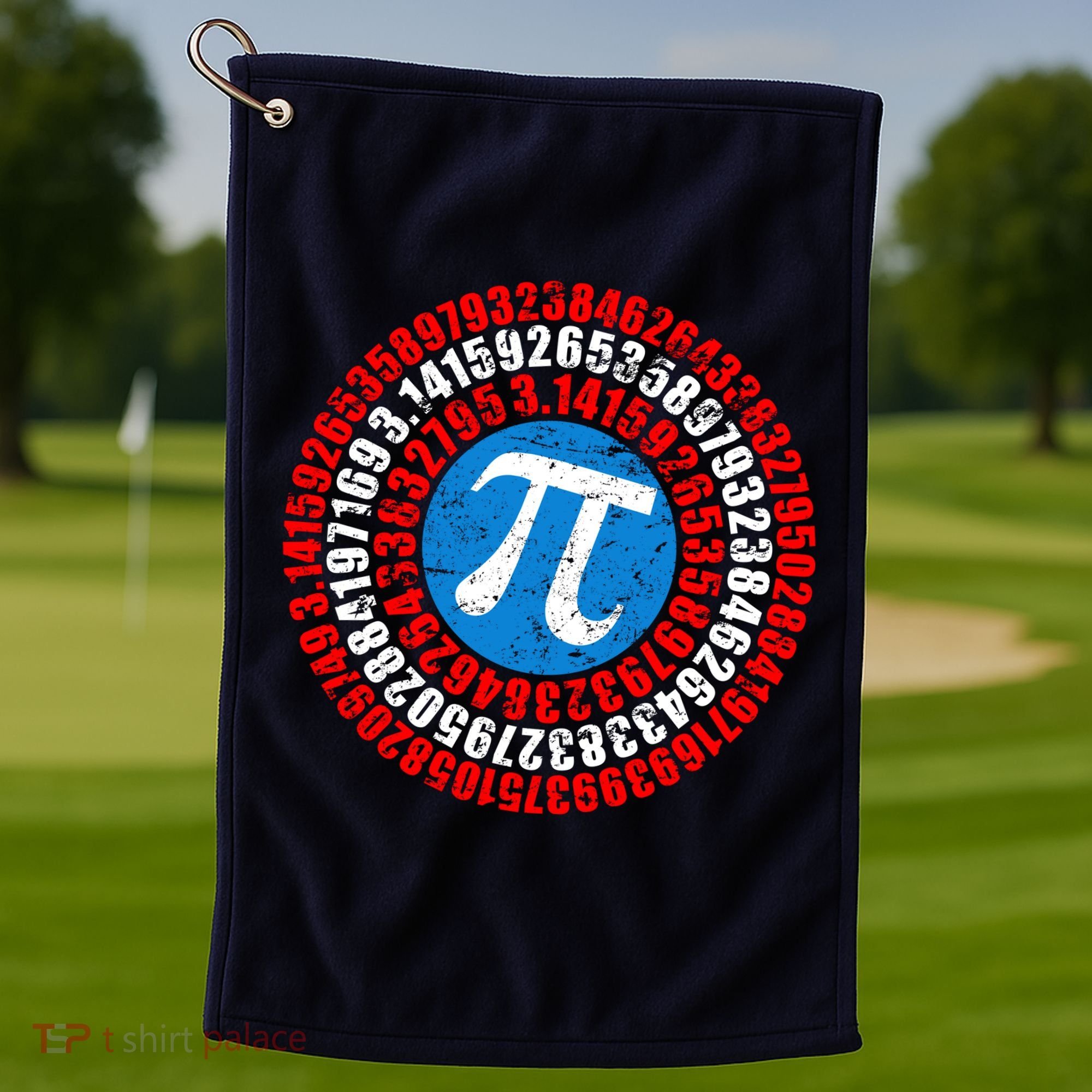 Captain Pi 3.14 Superhero Shield Golf Towel