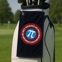 Captain Pi 3.14 Superhero Shield Golf Towel thumb 2