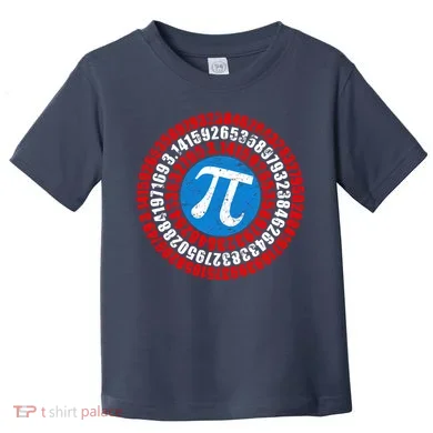 Captain Pi 3.14 Superhero Shield Toddler T-Shirt