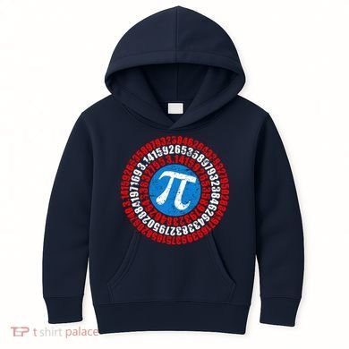 Captain Pi 3.14 Superhero Shield Kids Hoodie