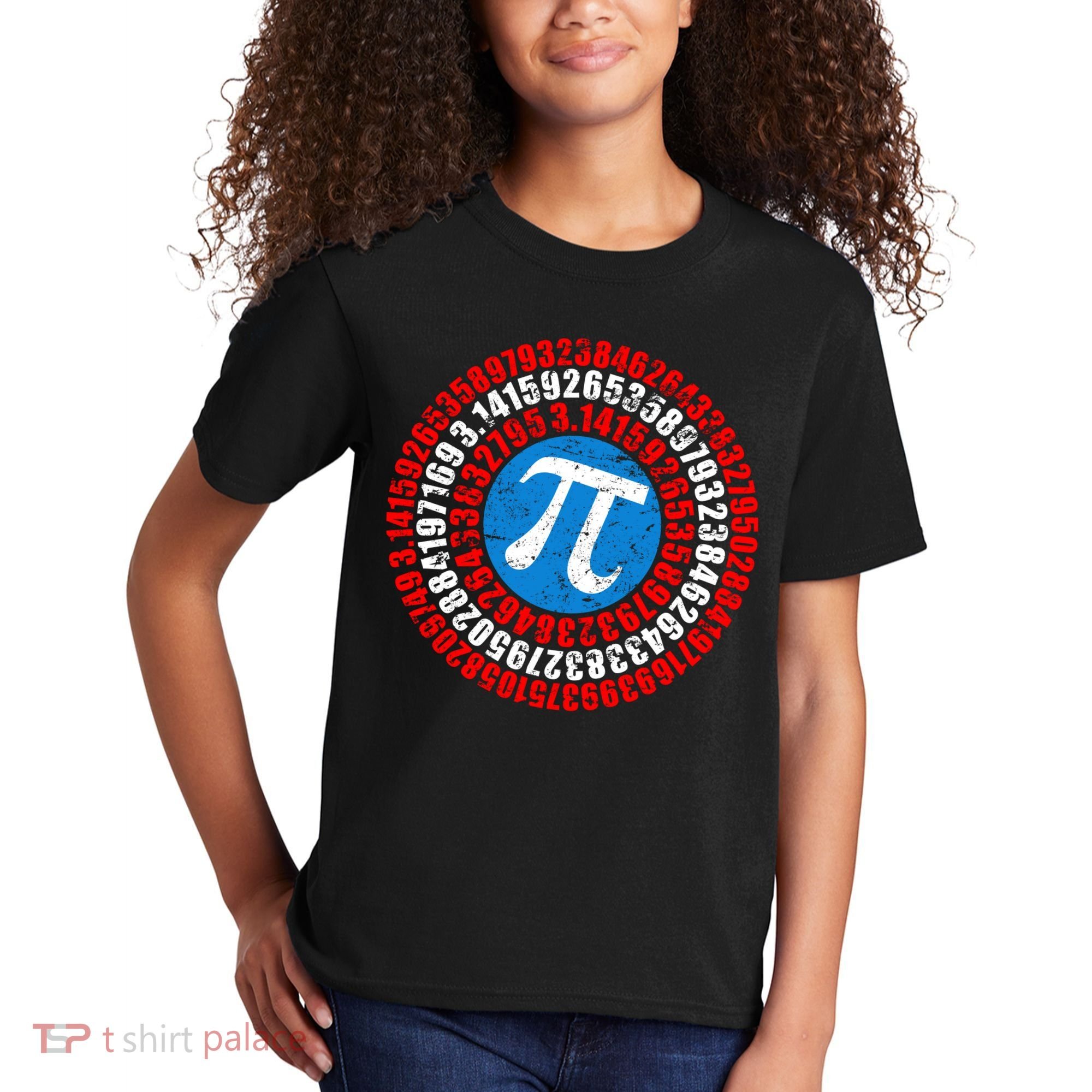 Captain Pi 3.14 Superhero Shield Kids T-Shirt