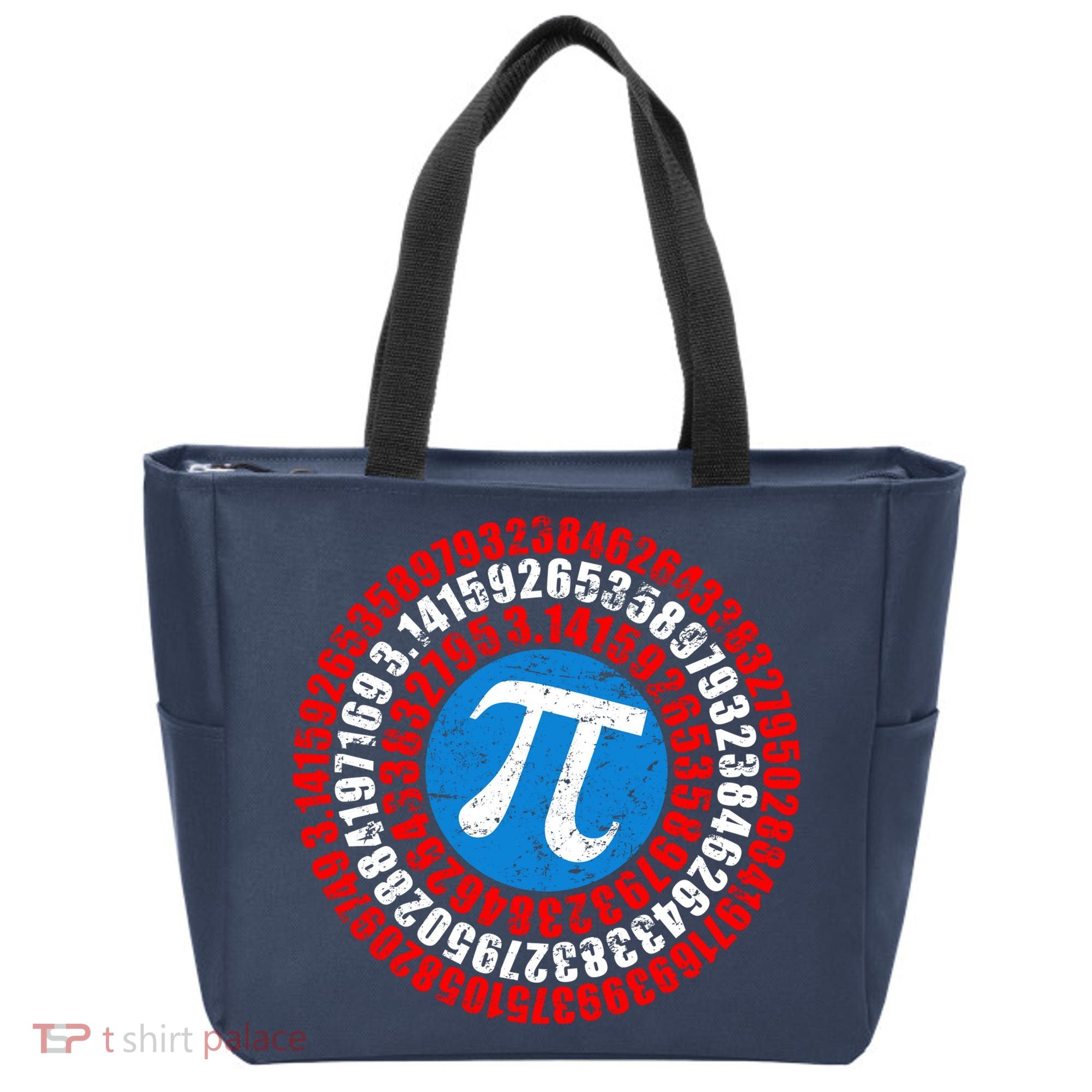 Captain Pi 3.14 Superhero Shield Tote Bag