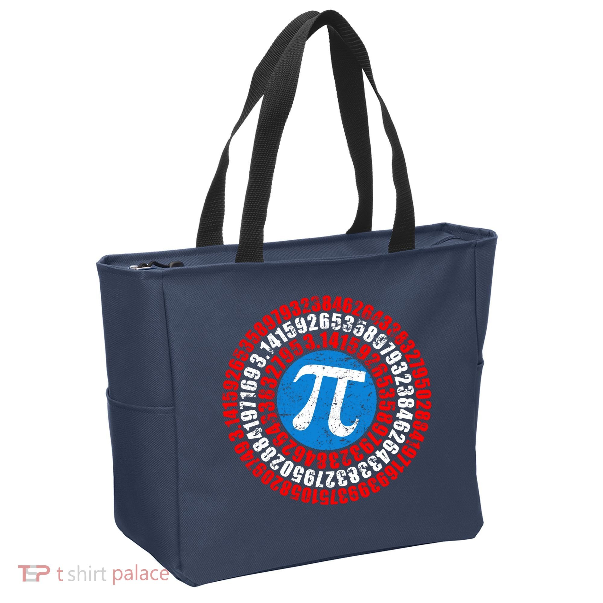 Captain Pi 3.14 Superhero Shield Tote Bag