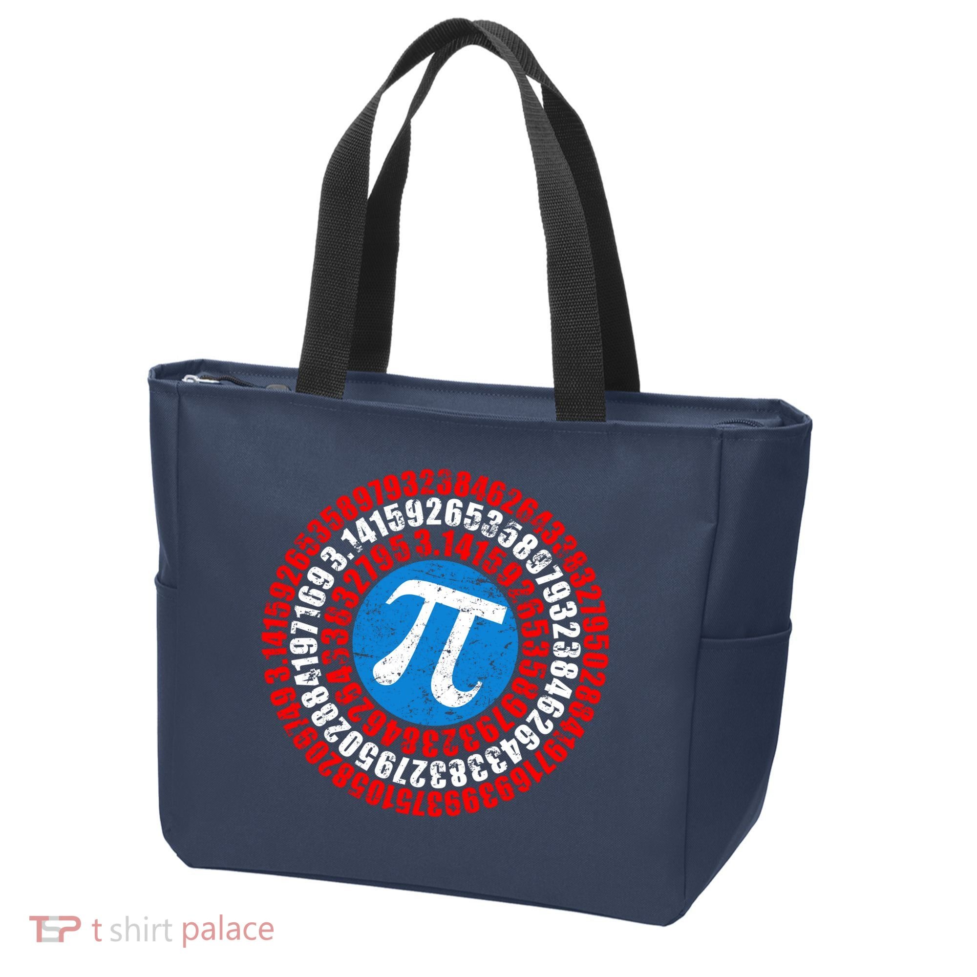 Captain Pi 3.14 Superhero Shield Tote Bag