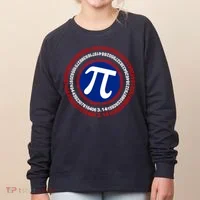 Captain Pi Day 3.14 Superhero Women's Sweatshirt thumb 0